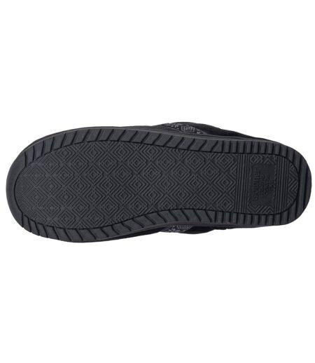 Isotoner Chaussons Mules femme microvelours mousse à mémoire forme talon 3,7 cm