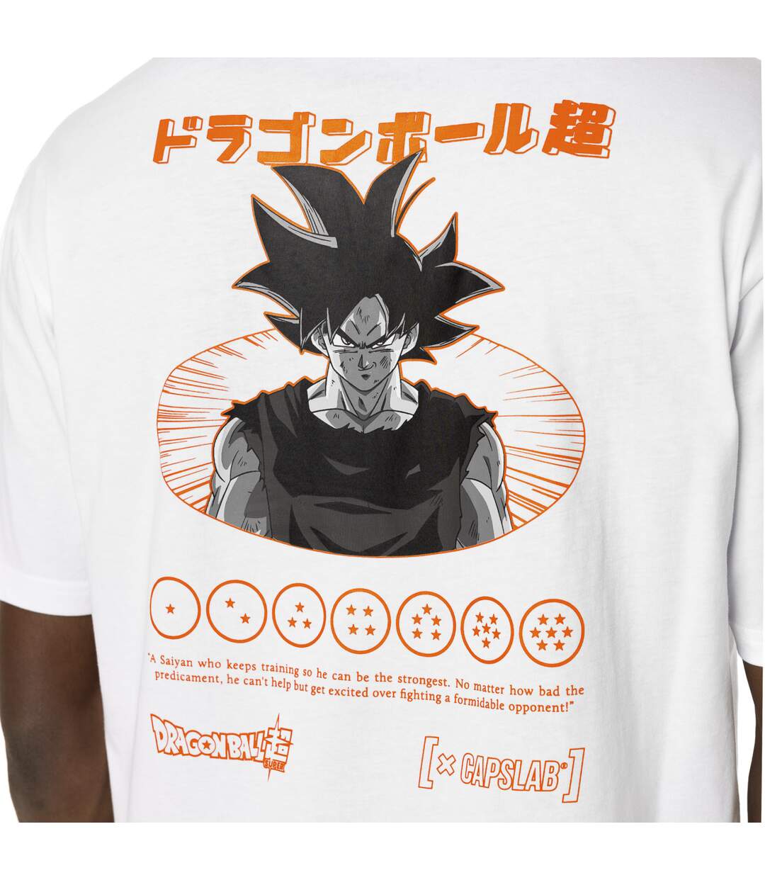 T-shirt en coton homme confort avec print Dragon Ball Super Instinct Capslab-4