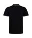 Polo homme noir / blanc AWDis-2