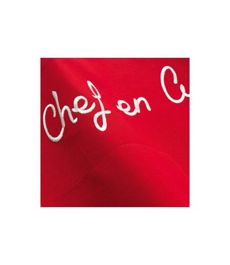 Tablier de Cuisine Cuistot 84cm Rouge