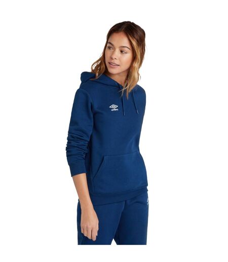 Womens/ladies Club Leisure Hoodie Navy White Umbro