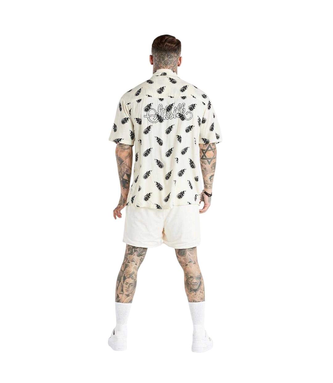 Mens Space Jam Shirt Ecru SikSilk-3