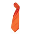 Premier Mens Plain Satin Tie (Narrow Blade) (Terracotta) (One Size) - UTRW1152