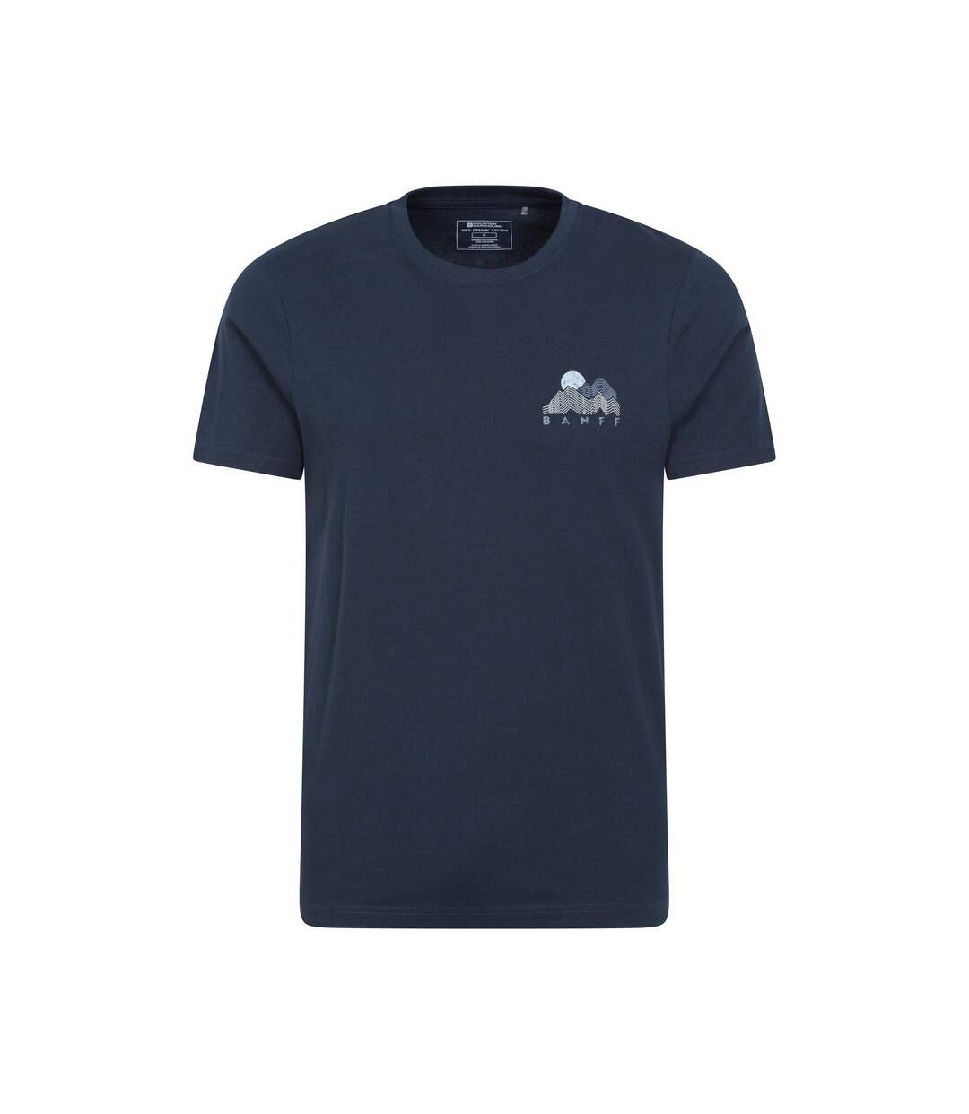 T-shirt Manches Courtes Motif/style Graphique Banff Homme Bleu Marine Mountain Warehouse-1