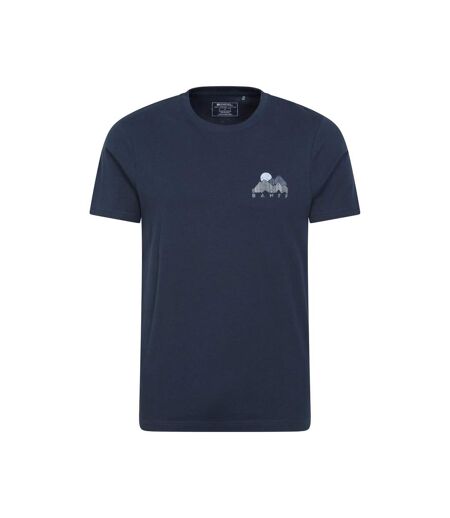 T-shirt Manches Courtes Motif/style Graphique Banff Homme Bleu Marine Mountain Warehouse