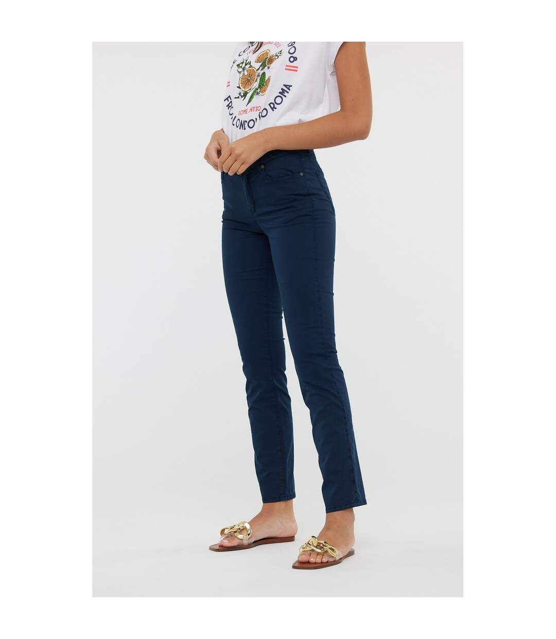 Pantalon coton straight LC161