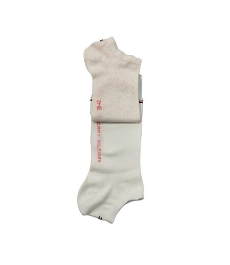 Chaussettes Motif/style À Pois Femme Rose Blanc Tommy Hilfiger