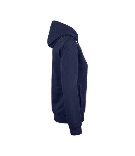 Sweat À Capuche Premium Femme Bleu Marine Foncé Clique