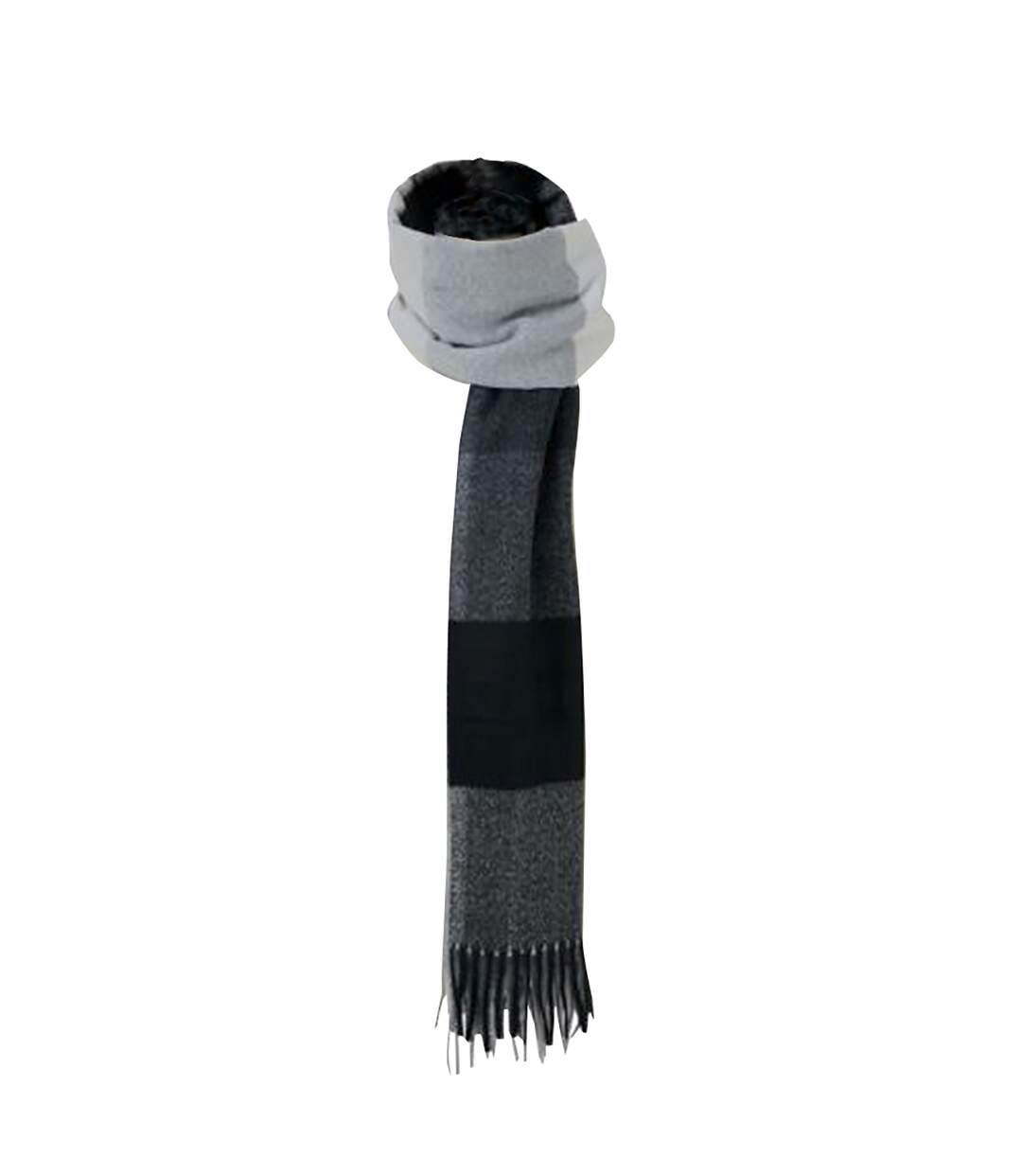 Womens/ladies cumbria scarf one size black/white/grey HyFASHION-1