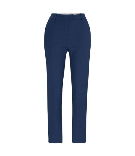 Womens/ladies Tamata4 Regular Trousers Blue Boss