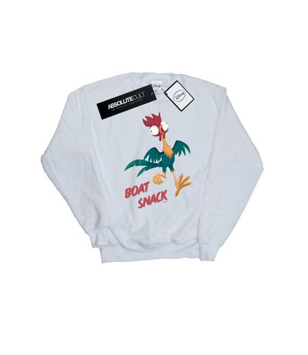 Disney Sweatshirt Moana Boat Snack Femme/Ladies (Blanc) - UTBI29413