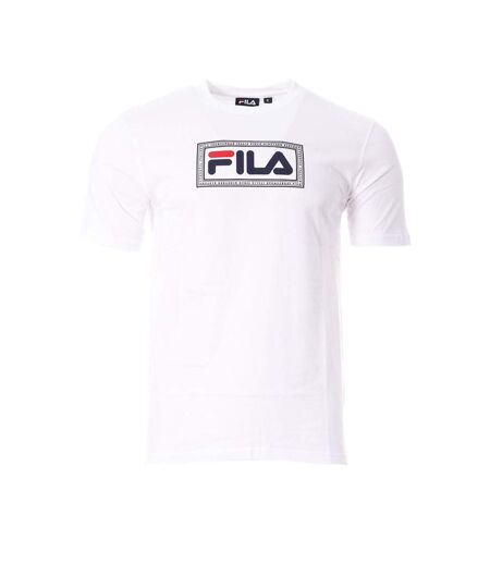 T-shirt blanc homme fila build - l