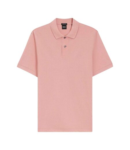Polo Motif/style Logo Brodé Pallas Homme Rose Boss