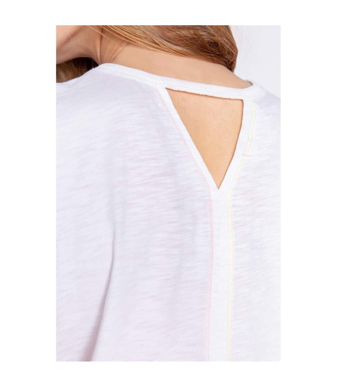 Womens/ladies Sleeveless Tank Top Off White PJ Salvage-4