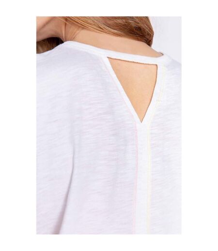 Womens/ladies Sleeveless Tank Top Off White PJ Salvage