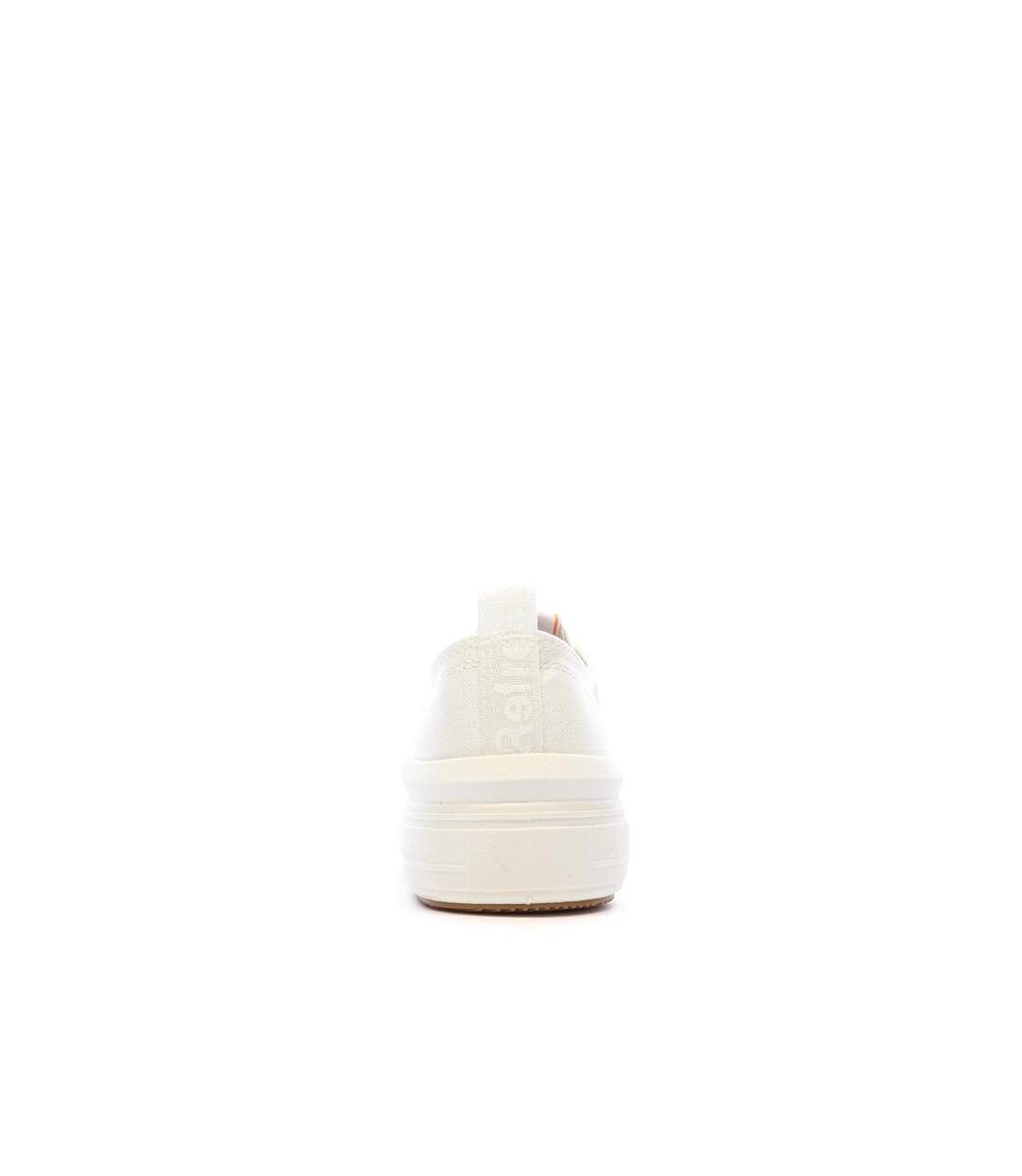 Baskets basses blanches femme refresh lona-3