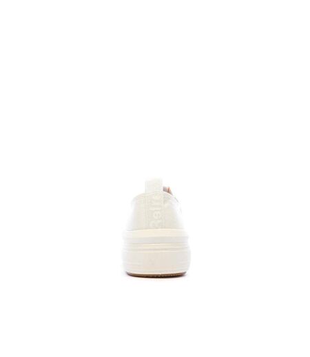 Baskets basses blanches femme refresh lona