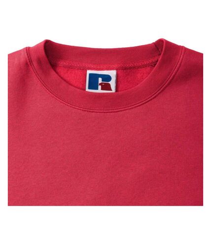 Russell Mens Authentic Sweatshirt (Slimmer Cut) (Classic Red)