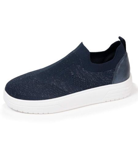 Isotoner Baskets femme slip on, semelle plateforme, confortables, souple et légères