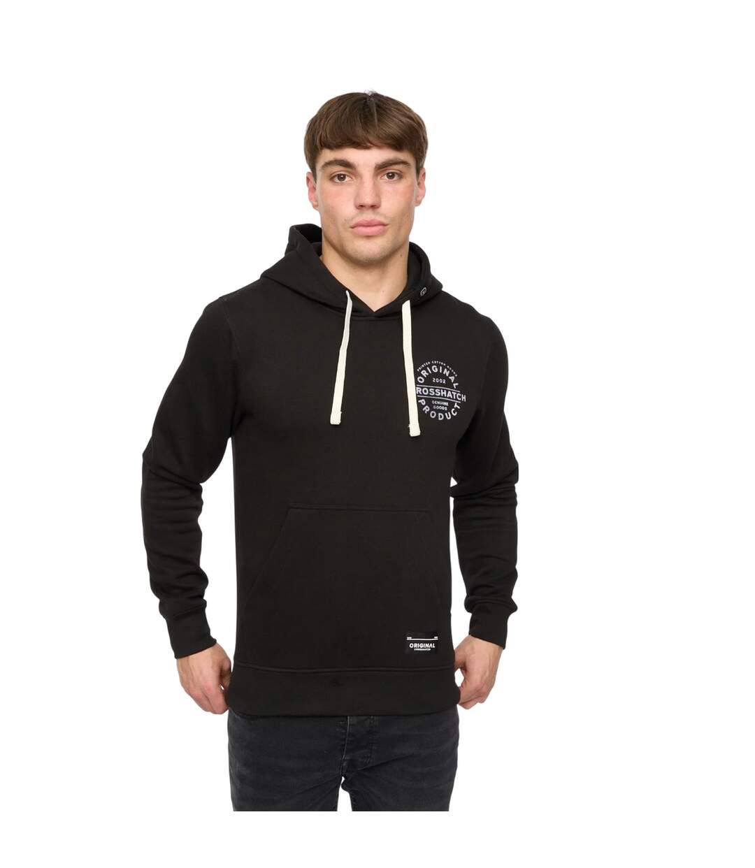 Sweat À Capuche Cresswell Homme Noir Crosshatch-2