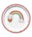 Lot de 6 Assiettes en Carton Nuage Rainbow 23cm Blanc-1