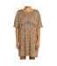 Robe Marron à Motifs Femme Element Szyget Animal - XS/S