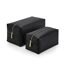 Trousse de toilette aspect cuir taille L - BG749 - noir-1