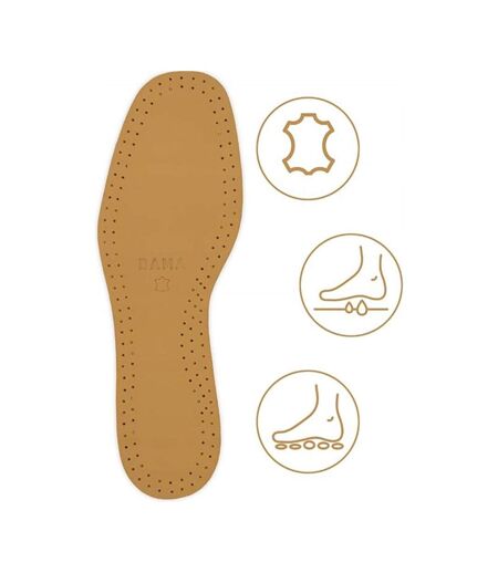 Semelles intérieures bama en cuir véritable et charbon actif