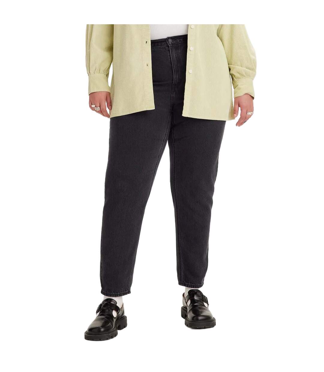 Jean 80´s mom femme noir Levis-3
