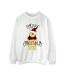 Disney Womens/Ladies Winnie The Pooh Happy Christmas Holly Sweatshirt (Blanc) - UTBI43038-1