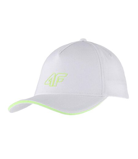 Casquette De Baseball Motif/style Logo Brodé Blanc 4F