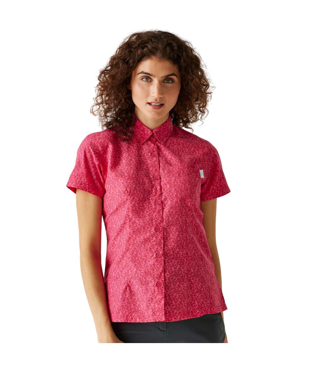 Chemisier mindano femme flamant rose / rose fluo Regatta-3