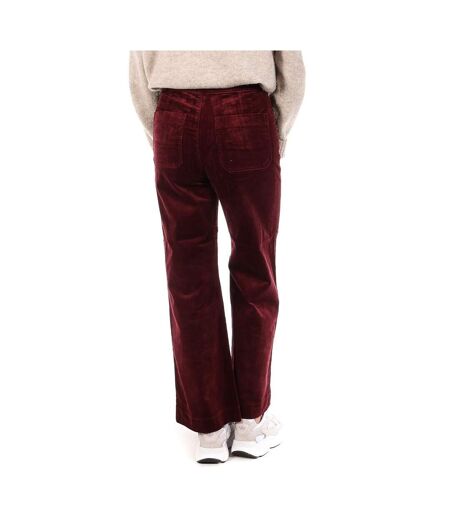 Pantalon en velours  bordeaux femme oraije victorine