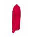 Mens Pique Long-sleeved T-shirt Red Cottover-3