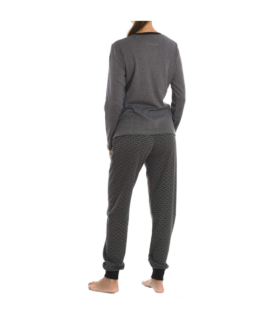 KLP1 women's long-sleeved winter pajamas-3