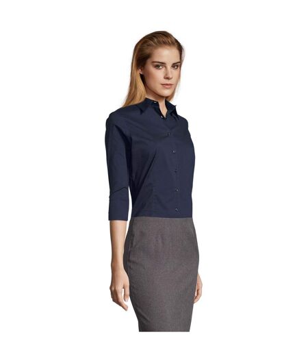 Blouse Femme Bleu Foncé SOLS