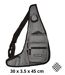 Sacoche Multi-Poches pour Homme - Sac Bandoulière en Nylon Gris-1