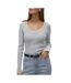Pull gris femme vero moda joan-1