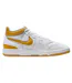 Mens Attack Leather Trainers White Yellow Nike-1