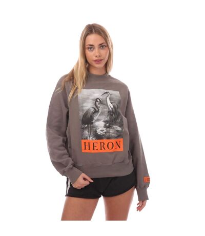 Sweat Femme Gris Noir Heron Preston