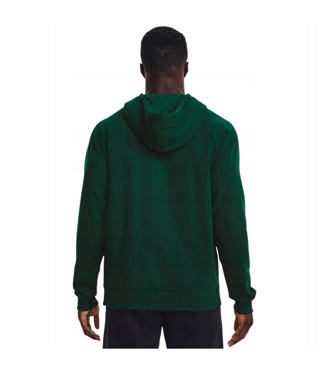 Sweat À Capuche Entraînement Style Gros Logo Rival Homme Vert Foncé Under Armour-4