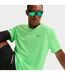 T-shirt Motif/style Swoosh Miler Homme Vert Argenté Nike-3