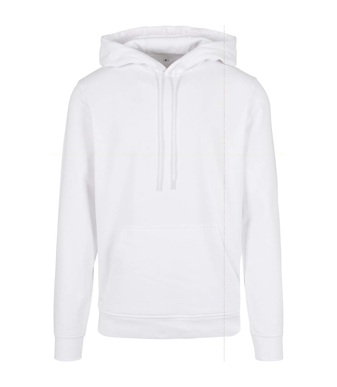 Mens Basic Hoodie White Build Your Brand-2