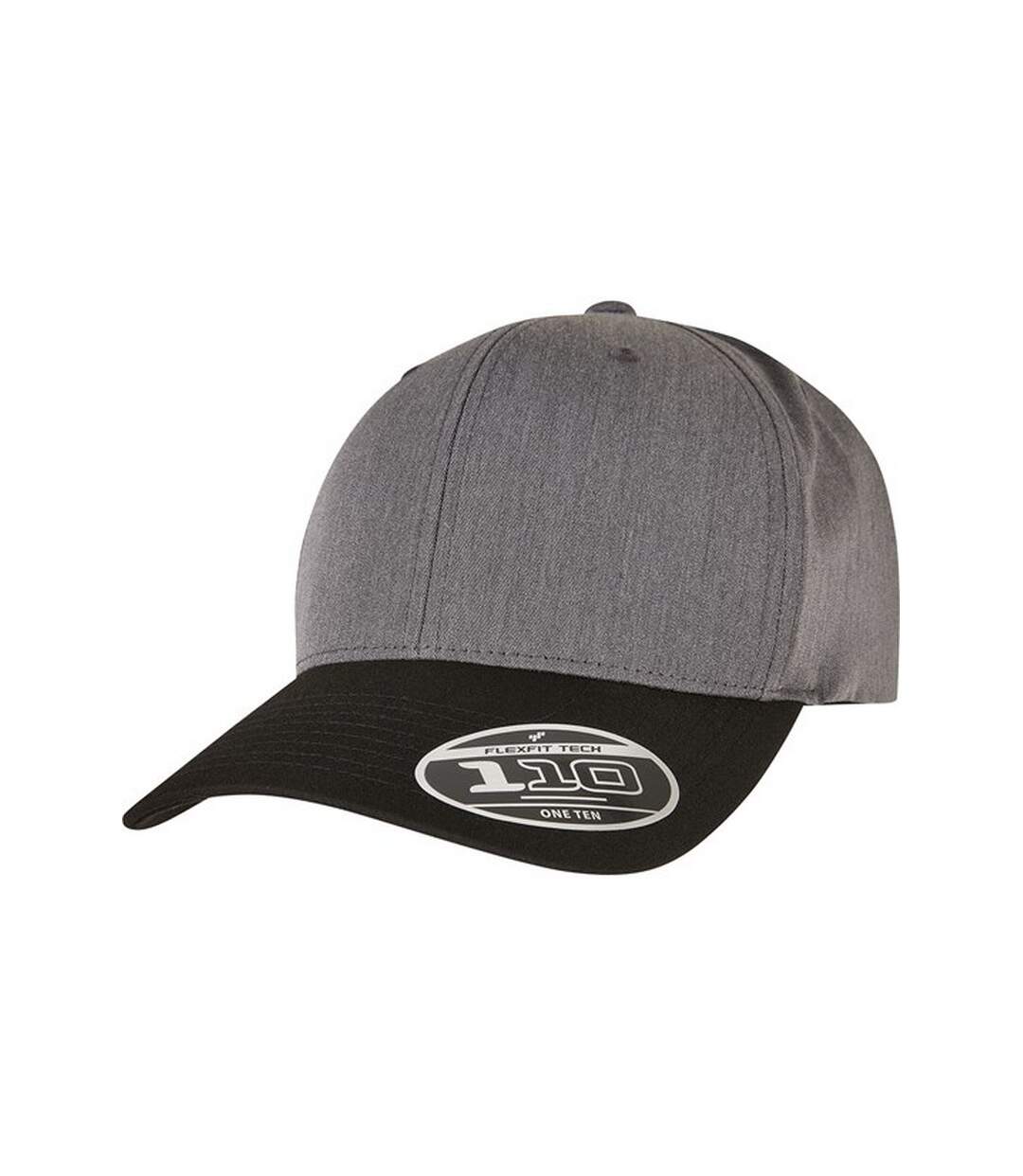 Casquette adulte gris foncé / noir Flexfit-1