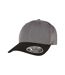 Casquette adulte gris foncé / noir Flexfit