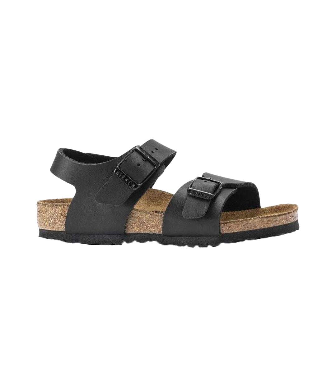 Childrens/kids New York Suede Sandals Black Birkenstock-1