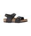 Childrens/kids New York Suede Sandals Black Birkenstock-1