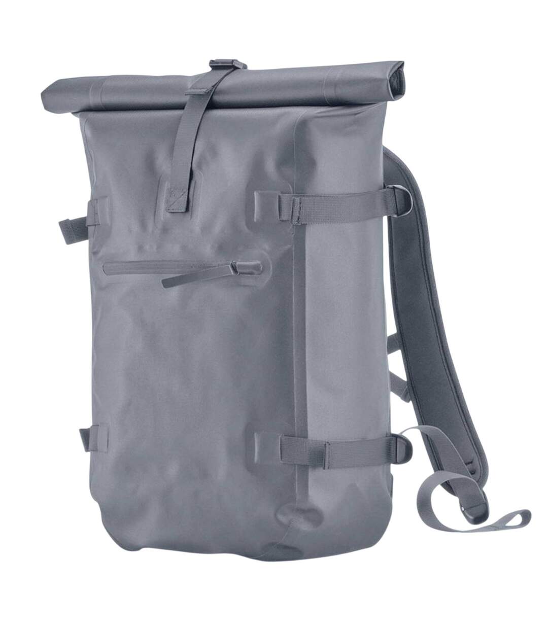 Roll Top Waterproof Backpack One Size Blue Grey Quadra-2