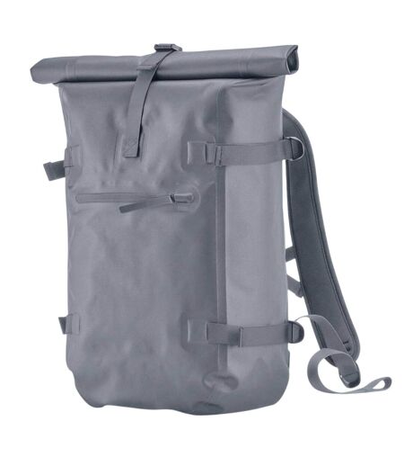 Roll Top Waterproof Backpack One Size Blue Grey Quadra