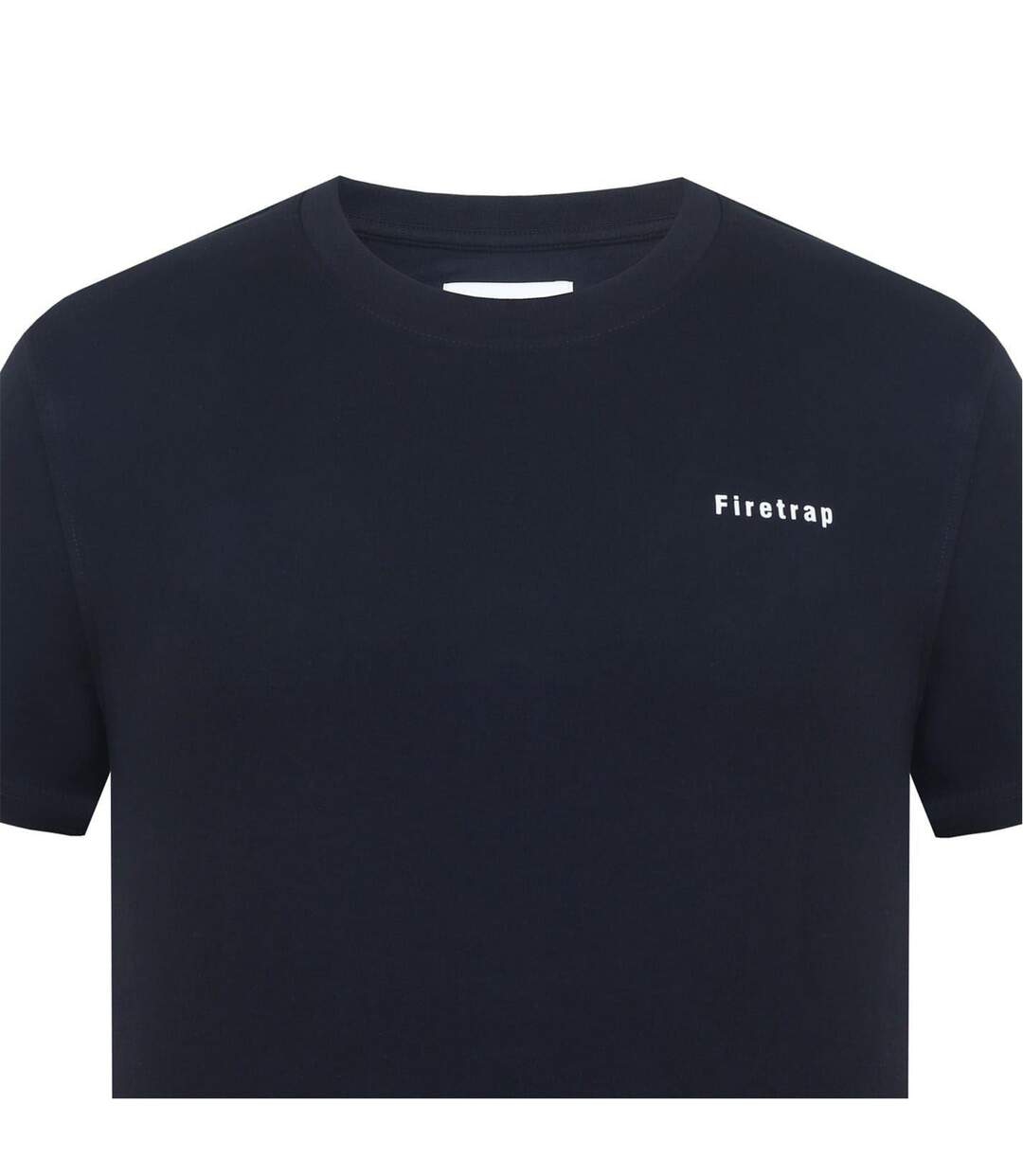 Mens Cotton T-shirt Black Firetrap-3